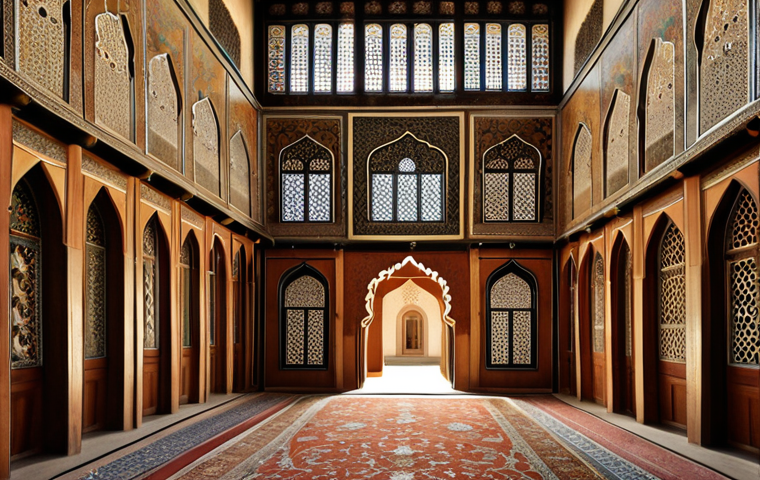 **Topkapi Palace Harem:** Intricate hallways, historical architecture, glimpse into Ottoman women's lives, rich details.