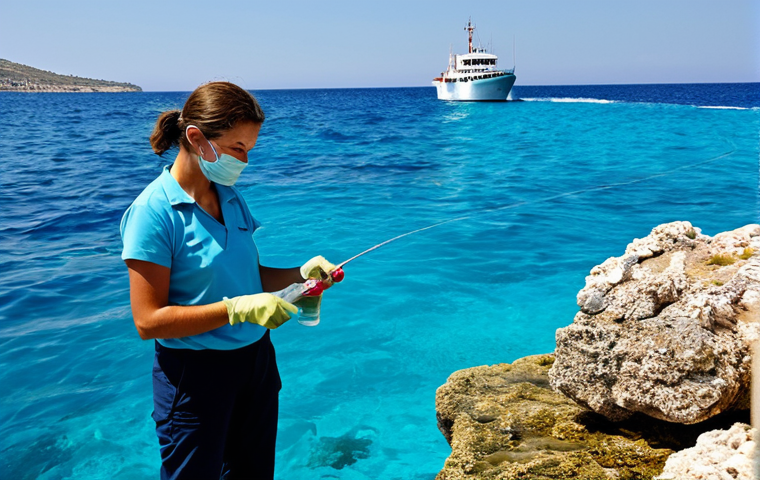 튀르키예의 자연 보호 단체 - **

"A Wildlife Conservation Association (DKV) biologist, fully clothed in field research attire, is...